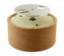 Plateaux tournants musicaux en bois Très petit plateau tournant musical / boîte à musique en bois avec mécanisme musical à ressort de 18 notes - La vie en rose