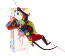 Jouets mécaniques en métal, tôle ou fer blanc Jouet mécanique en métal, tôle et fer blanc : jouet mécanique "Singe grimpeur n°3"