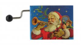 Boîtes à musique à manivelle en carton illustré Boîte à musique à manivelle en carton illustré "Belle lurette" - Petit papa Noël (Henri Martinet)