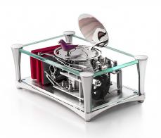 Oiseaux chanteurs automates mécaniques Tabatière à oiseau chanteur Reuge "Enchanting bird rose"