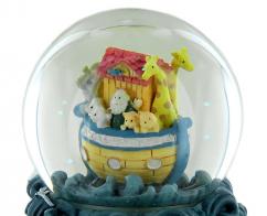 Boules à neige musicales classiques (en stock) Boule à neige musicale animée avec globe en verre et arche de Noé - Sur les vagues (Juventino Rosas)