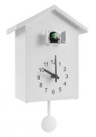 Pendules &agrave; coucou pour enfants Pendule &agrave; coucou murale &agrave; quartz - Pendule &agrave; coucou blanche pour enfant avec aiguilles noires