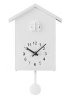 Pendules &agrave; coucou pour enfants Pendule &agrave; coucou murale &agrave; quartz - Pendule &agrave; coucou blanche pour enfant avec aiguilles noires