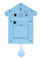 Pendules &agrave; coucou pour enfants Pendule &agrave; coucou murale &agrave; quartz - Pendule &agrave; coucou bleue pour enfant avec aiguilles roses