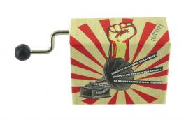 Boîtes à musique à manivelle en carton illustré Boîte à musique à manivelle en carton illustré "Belle lurette" - L'internationale (Pierre Degeyter)