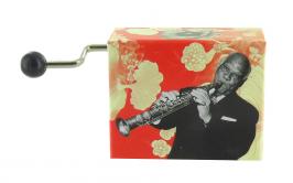 Boîtes à musique à manivelle en carton illustré Boîte à musique à manivelle en carton illustré "Belle lurette" - Petite fleur (Sidney Bechet)