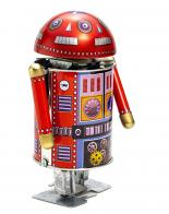 Jouets en métal, tôle ou fer blanc : robots mécaniques en métal Jouet mécanique en métal (fer-blanc: tôle d'acier recouverte d'étain) chromolithographié - Robot Robocop