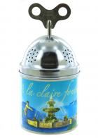 Bo&icirc;tes &agrave; musique &agrave; remontoir "Tinkle Tonk" Bo&icirc;te &agrave; musique illustr&eacute;e en m&eacute;tal avec grande clef de remontage "Tinkle Tonk" - A la claire fontaine