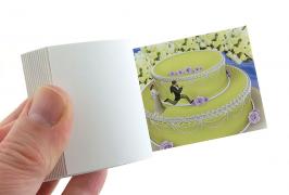 Folioscopes, feuilletoscopes ou flip books (livres de dessins anim&eacute;s) Folioscope, feuilletoscope ou flip book (livre ou livret de dessins anim&eacute;s) - Les figurines des mari&eacute;s s'animent