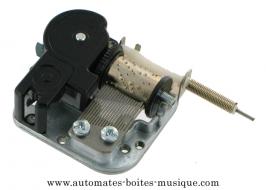 M&eacute;canismes musicaux M&eacute;canisme musical avec axe prolong&eacute; flexible pour fixer un personnage (ballerine, animal etc...)