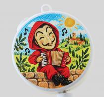 M&eacute;canismes musicaux pour mobiles M&eacute;canisme musical &agrave; ressort pour mobile avec illustration - Fabrication Lut&egrave;ce Cr&eacute;ations - Bella ciao