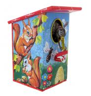 Jouets mécaniques en métal, tôle ou fer blanc Jouet mécanique en métal, tôle et fer blanc : jouet mécanique tirelire ruche d'abeilles