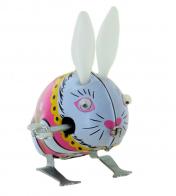 Jouets mécaniques en métal, tôle ou fer blanc Jouet mécanique en métal, tôle et fer blanc : jouet mécanique lapin sauteur