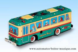 Jouets mécaniques en métal, tôle ou fer blanc non disponibles Jouet mécanique en métal, tôle et fer blanc : jouet mécanique autobus