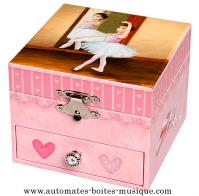 Boîtes à bijoux musicales avec ballerines Boîte à bijoux musicale Trousselier : boîte à bijoux musicale avec ballerine dansante
