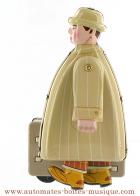 Jouets mécaniques en métal, tôle ou fer blanc Jouet mécanique en métal, tôle et fer blanc : jouet mécanique "Homme avec valise"