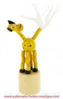 Jouets en bois avec articulation par pression Jouet en bois articulé petite taille : jouet en bois articulé girafe