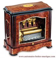 Boîtes à musique Reuge Boîte à musique Reuge de 72 lames : boîte à musique Reuge avec cloches