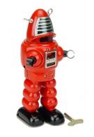 Jouets en métal, tôle ou fer blanc : robots mécaniques en métal Robot mécanique en métal, tôle et fer blanc : robot mécanique en métal "Robot rouge"