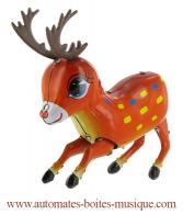 Jouets mécaniques en métal, tôle ou fer blanc non disponibles Jouet mécanique en métal, tôle et fer blanc agrafé : jouet mécanique "Bambi"