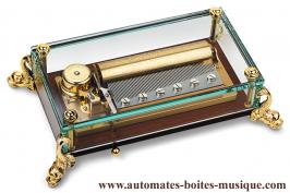 Boîtes à musique Reuge Boîte à musique Reuge "Collection 1865" : boîte à musique "Dauphin" de 72 lames