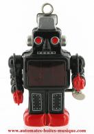 Jouets mécaniques en métal, tôle ou fer blanc non disponibles Robot mécanique en métal, tôle et fer blanc : robot mécanique en métal "Robot japonais à étincelles"