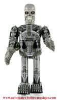 Jouets en métal, tôle ou fer blanc : robots mécaniques en métal Robot mécanique en métal, tôle et fer blanc : robot mécanique en métal "Terminator"