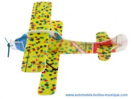 Objets de curiosité divers Avion planeur à monter soi-même : petit avion en polystyrène dans sa pochette rétro