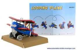 Jouets mécaniques en métal, tôle ou fer blanc non disponibles Jouet mécanique en métal, tôle et fer blanc : jouet mécanique "Avion looping"