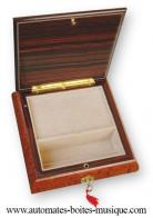 Boîtes à bijoux musicales Boîte à bijoux musicale en bois marqueté : boîte à bijoux de 18 lames avec lapin de Beatrix Potter