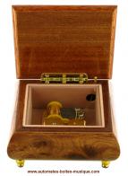 Petites boîtes à musique en bois Petite boîte à musique traditionnelle de 18 lames: boîte à musique avec marqueterie Instruments de musique