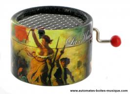 Vente Boite A Musique A Manivelle Ronde En Carton Boite A Musique A Manivelle La Marseillaise Et Automate