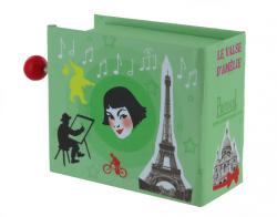 Boîtes à musique "Amélie Poulain" Boîte à musique à manivelle en forme de livre : boîte à musique à manivelle "Valse d'Amélie n°2"