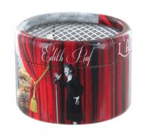 Boîtes à musique à manivelle rondes en carton Boîte à musique à manivelle ronde en carton : boîte à musique à manivelle "Edith Piaf"