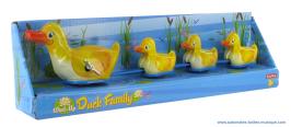 Jouets mécaniques en métal, tôle ou fer blanc non disponibles Jouet mécanique en métal : famille de canards en métal, tôle et fer blanc