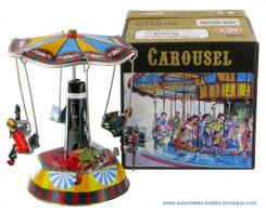 Jouet Mécanique Automate Ours En Tôle - Cirque / News - Japan Vintage