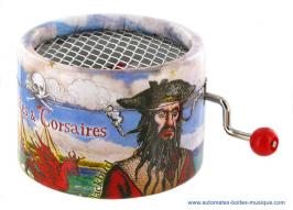 Boîtes à musique "Pirates des Caraïbes" Boîte à musique à manivelle sur le thème des pirates avec mélodie "Pirates des Caraïbes - Thème de Davy Jones"