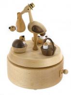 Vente Boite A Musique Animee Haut De Gamme En Bois Boite A Musique Wooderful Life Avec Cigogne Et Automate