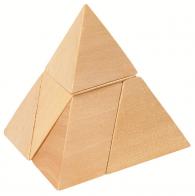 Casse-têtes en bois Objet de curiosité : casse-tête en bois en forme de pyramide