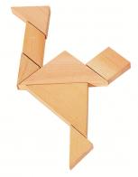 Casse-têtes en bois Objet de curiosité : casse-tête en bois "Tangram"