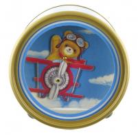 Boîtes à musique avec animaux Boîte à musique animée avec personnage sautillant : boîte à musique avec ours dans un avion