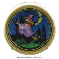 Boîtes à musique avec personnages Boîte à musique animée avec personnage sautillant : boîte à musique avec sorcière