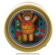 Boîtes à musique avec animaux Boîte à musique animée avec personnage sautillant : boîte à musique avec ours