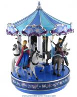 Boîtes à musique "La Reine des neiges - Frozen" Grand carrousel musical de Disney La Reine des neiges : carrousel miniature musical Mr Christmas avec Anna, Elsa, et Olaf