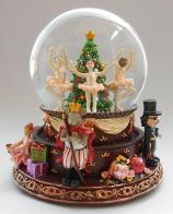 Boules à neige musicales de Noël disponibles sur commande (nous contacter) Boule à neige musicale de Noël : boule à neige avec danseuses du ballet Casse-noisette