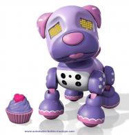 Robots et objets volants Chien robot Mini Zoomer : chien robot Zuppie love version Cupcake avec gâteau