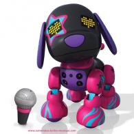 Robots et objets volants Chien robot Mini Zoomer : chien robot Zuppie love version Pupstar avec micro