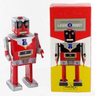 Jouets mécaniques en métal, tôle ou fer blanc non disponibles Robot mécanique en métal, tôle et fer blanc : robot mécanique en métal "Laser robot"