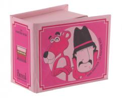 Boîtes à musique à manivelle en forme de livre Boîte à musique à manivelle en forme de livre : boîte à musique à manivelle "La panthère rose"