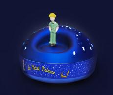 Lanternes magiques musicales "Révolution 2.0" et projecteurs d'étoiles Trousselier Projecteur d'étoiles musical Trousselier "Le Petit Prince de Saint-Exupéry" : projecteur d'étoiles avec figurine Le Petit Prince